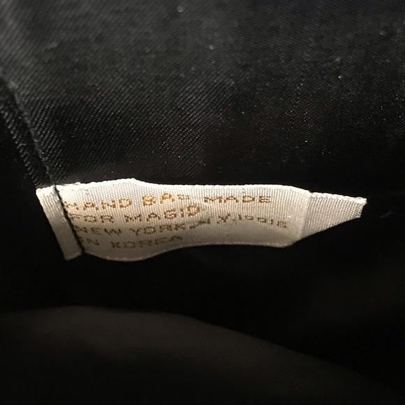 Vintage MAGID Hand Beaded Black Bag - Picture 6 of 6